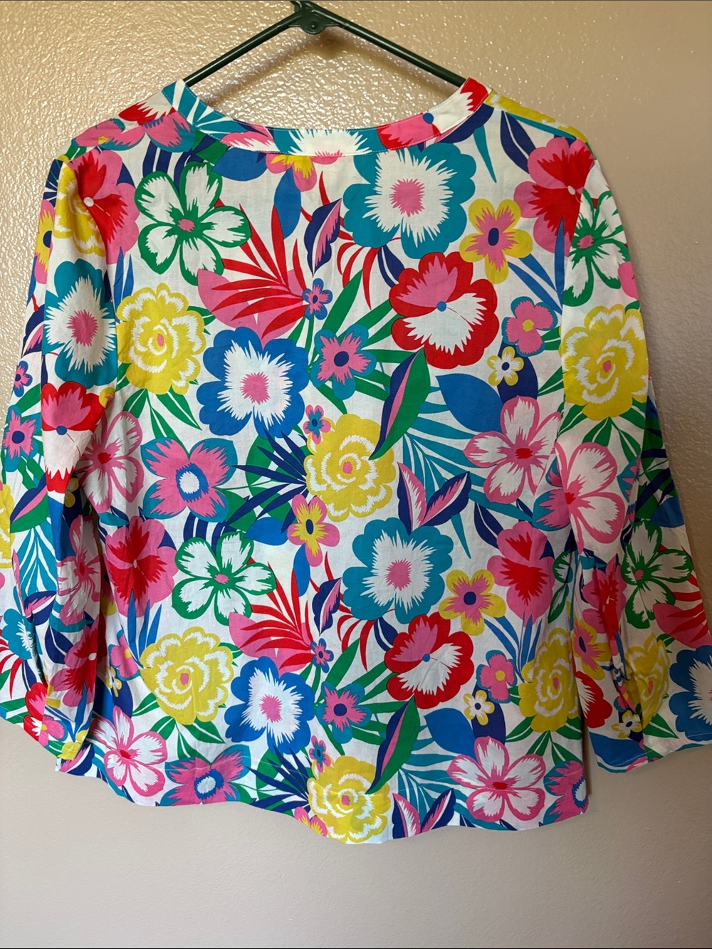 Boden Vibrant Blue, Red, Yellow & Pink Floral Tunic - Picture 5 of 6
